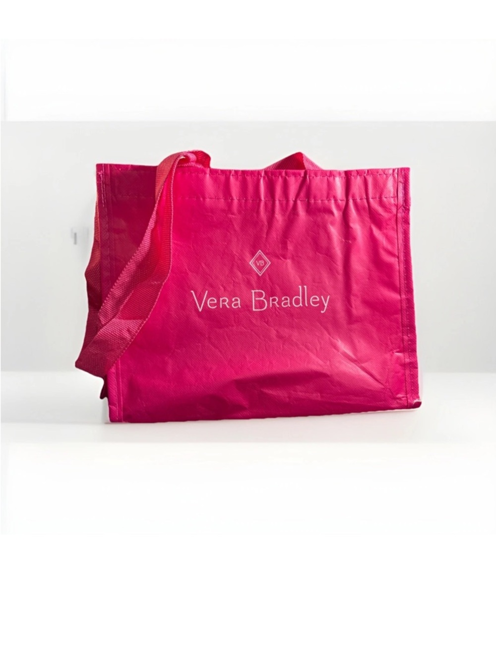 Vera Bradley Bright Pink Logo Reusable Tote